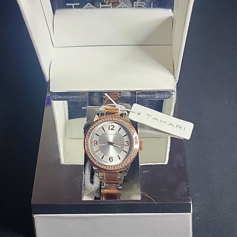 Tahari Rose Gold/Silver Watch Brand New with Tags